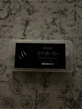 Soft gel tip coffin nails